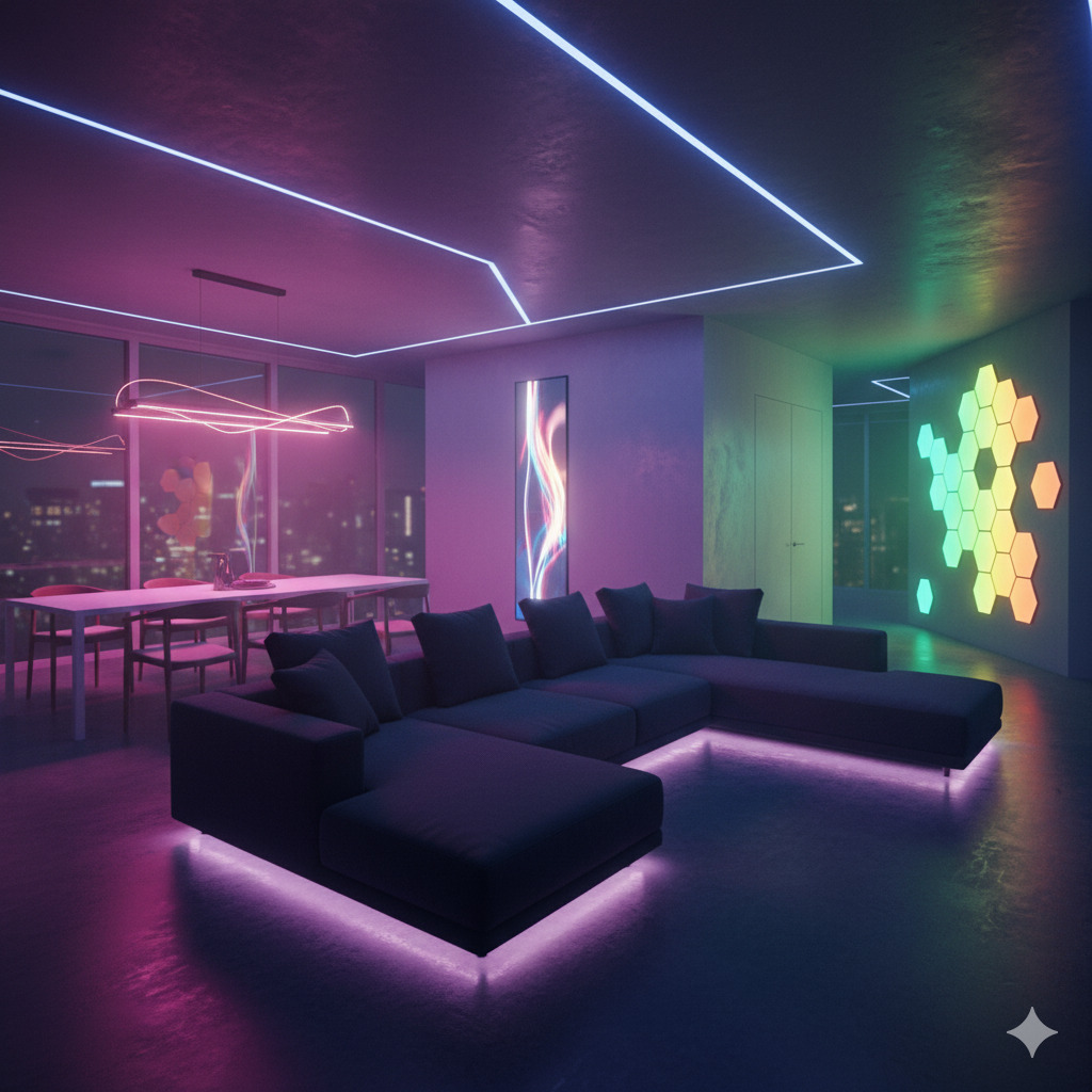 LED lighting setup